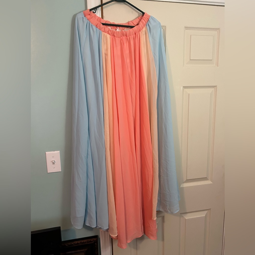 Multi color maxi skirt